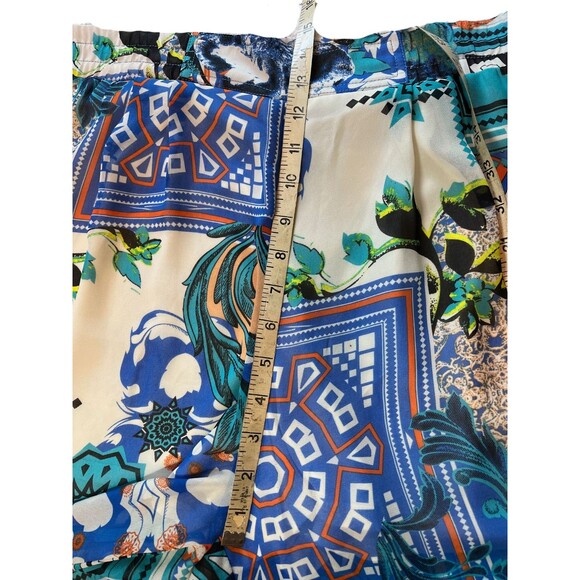 Jealous Tomato Pants Palazzo High Waist Wide Leg Patchwork‎ Boho Flowy Resort M - Picture 6 of 12